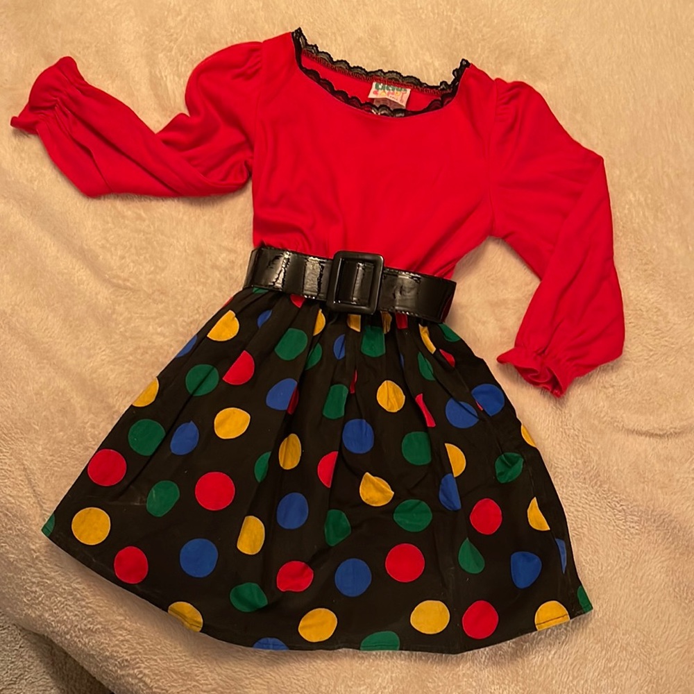 Colorful vintage dress by Cactus Candy, size 6